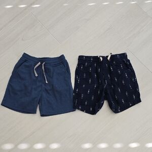 Boy Shorts Mixed Brands Navy and White Shorts Set Size 6-7 Gap Kids Class Club